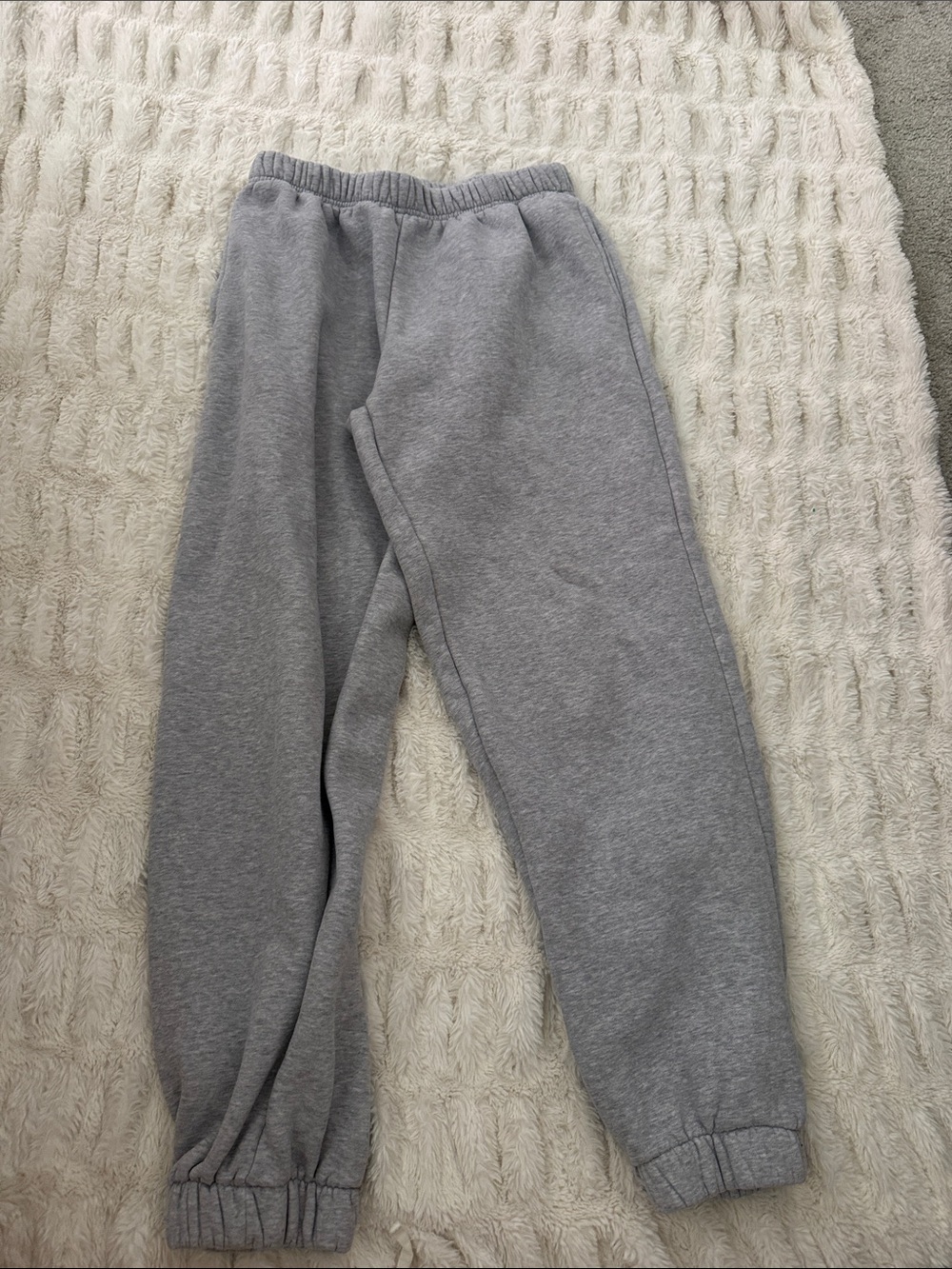 Edikted Gray Elastic Waist Jogger Pants